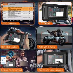 Motorcycle Diagnostic Tool All System OBD2 Scanner ECU Coding Service Lamp Reset
