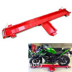Motorcycle Dolly Mover Motorbike Trolley Skate Stand Garage Parking Aid 567kg
