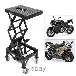 Motorcycle Hydraulic Scissor Lift Stand Motocross Workshop Motorbike 300lbs