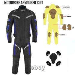 Motorcycle Men Racing Armoured Waterproof Textile Trousers Jacket Motorbike Suit
