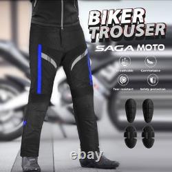 Motorcycle Men Racing Armoured Waterproof Textile Trousers Jacket Motorbike Suit