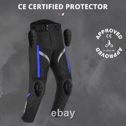 Motorcycle Men Racing Armoured Waterproof Textile Trousers Jacket Motorbike Suit