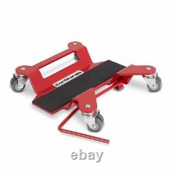 Motorcycle Motorbike Turntable Mover Skate Wheel Dolly ConStands red