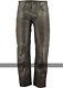 Motorcycle Pants Distressed Leather Motorcycle Trousers Vintage Leather Biker