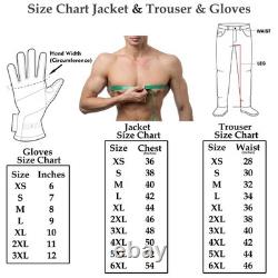 Motorcycle Waterproof Suit Motorbike Bike Trouser Jacket with Gloves Armoured CE