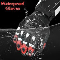 Motorcycle Waterproof Suit Motorbike Bike Trouser Jacket with Gloves Armoured CE