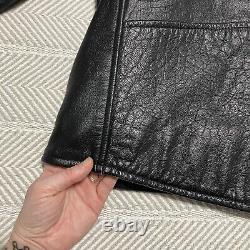 Mr Motor Cycle Classic Biker Jacket Black Leather Zip Up Size 58 Mr Motor Cycle Classic Biker Jacket Black Leather Zip Up Size 58