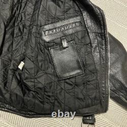 Mr Motor Cycle Classic Biker Jacket Black Leather Zip Up Size 58 Mr Motor Cycle Classic Biker Jacket Black Leather Zip Up Size 58