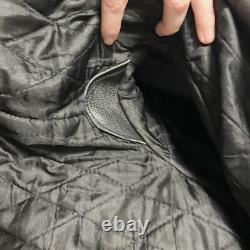 Mr Motor Cycle Classic Biker Jacket Black Leather Zip Up Size 58