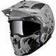 Mt Streetfighter Full Face Off Road Mx Skull Motorcycle Motorbike Crash Helmet