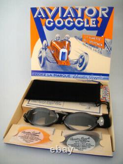 NEW AVIATOR 4400 GOGGLES L JEANTET Motorcycle Vintage Pilot Racing Classic LUXE