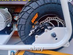 NEW EBOX Electric Dragster 2KW 60V Mini Pit Bike Black/White