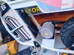 NEW EBOX Electric Dragster 2KW 60V Mini Pit Bike Black/White