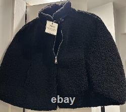 NEW LAUNDRY BY SHELLI SEGAL Faux Fur Cape One Size Buckle Detail