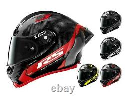 NEW X-Lite X803 RS Carbon HOT LAP Removable Spoiler/Dark Visor Motorbike Helmet