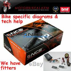Ncs V2 Motorbike Bike Motorcycle Alarm & Immobiliser Remote Control Start