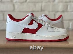 Nike Air Force 1 Low Athletic Department White Red Men's Size 9.5 FN7439-133 New