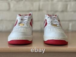 Nike Air Force 1 Low Athletic Department White Red Men's Size 9.5 FN7439-133 New