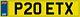 Number Plate P20 Etx Car Registration Poet Poetry Poem Poems All Fees Included