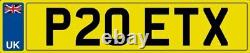 Number Plate P20 Etx Car Registration Poet Poetry Poem Poems All Fees Included
