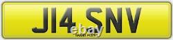 Number plate J14 SNV registration JASON V JAS JAYSON JASE ALL FEES PAID JASY