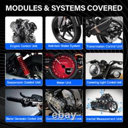 OBDPROG Moto 100 Motorcycle All System Diagnostic Tool OBD2 Scanner Code Reader