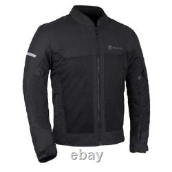 Oxford Spartan Air Mens Summer Motorcycle Motorbike Bike Jacket Stealth Black