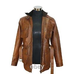 Panther leather jacket Antique Brown Nappa Military Mens Trialmaster Vintage Pit