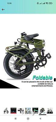 Paselec PX6 Original Fat tyre Folding E-bike 750W 48V 12AH Battery Uk stock
