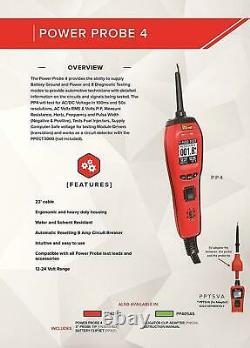 Power Probe 4 IV Electrical Digital Circuit Tester PP401AS As sold by Snap On