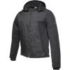 Premium Rocksolid Hooded Armoured Motorcycle Jacket By Black For Bike Riding
