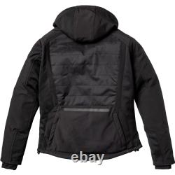 Premium Rocksolid Hooded Armoured Motorcycle Jacket by Black For Bike Riding