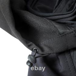 Premium Rocksolid Hooded Armoured Motorcycle Jacket by Black For Bike Riding