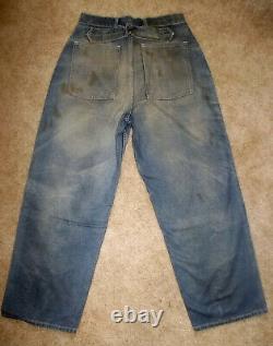 RALPH LAUREN Polo Jeans PJC RRL Vtg BOZEMAN Workwear BUCKLE Back DENIM PANTS 32
