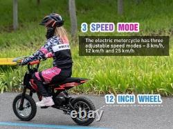 RCB R9X 12 Wheel Kids Electric Motorcycle 300W 36V 15.5mph Off-Road E Moto Bike