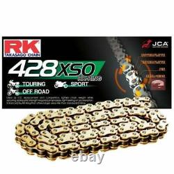 RK XSO Motor Bike Motorcycle X-Ring Chain Gold 428 X 136L