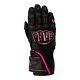 Rst S1 Ladies Womens Motorcycle Leather Gloves Black Neon Pink