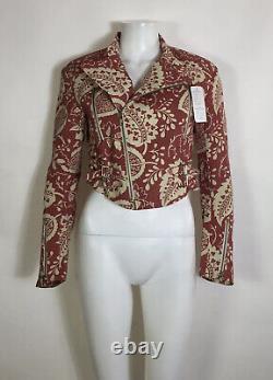 Rare Vtg John Galliano Spring 1997 Red Cotton Jacket S