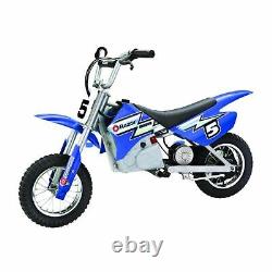 Razor MX350 Dirt Rocket 24V Electric Toy Motocross Motorcycle Dirt Bike, Blue