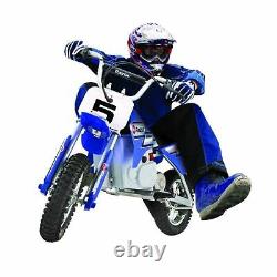 Razor MX350 Dirt Rocket 24V Electric Toy Motocross Motorcycle Dirt Bike, Blue
