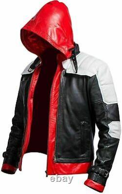 Red Hood Leather Jacket & Vest Batman Arkham Knight Game Costume