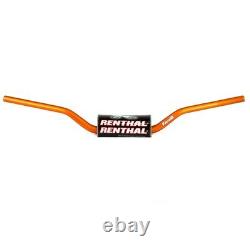 Renthal 609 RC High Bend Fat Bar Motorcycle Handlebars Orange