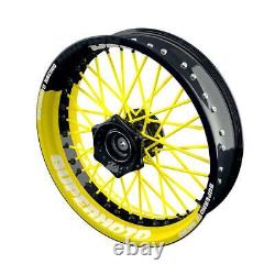 Rim sticker motorcycle wheel sticker V1 yellow