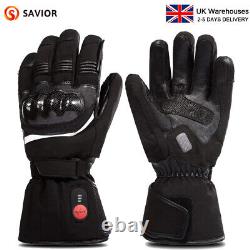 SAVIOR HEAT Gloves Goatskin Leather Waterproof Motorcycle Touch Screen Gloves