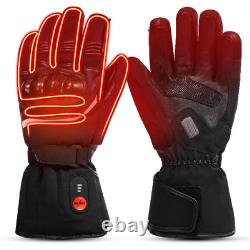 SAVIOR HEAT Gloves Goatskin Leather Waterproof Motorcycle Touch Screen Gloves