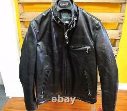 SCHOTT NYC PERFECTO #641HH Horsehide Leather Jacket Black Made in USA