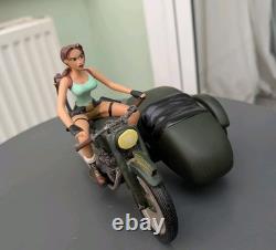 SLIGHT DAMAGE Lara Croft MOTORCYCLE SIDECAR Atlas Editions Scene MOTORBIKE