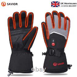 Savior Heat Gloves with Rechargeable Battery Powered Motorcycle Skiing Gloves