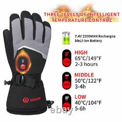 Savior Heat Gloves with Rechargeable Battery Powered Motorcycle Skiing Gloves