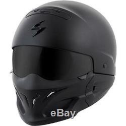 Scorpion Covert Convertible Motorcycle Helmet Matte Black Large